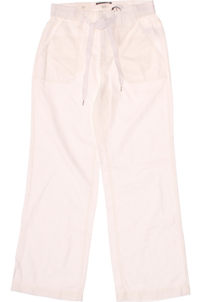 Bílé Lněné Dámské Kalhoty Letní S.OLIVER Outlet