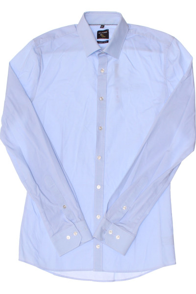Oblíbená Modrá Pánská Košile OLYMP Vel. 36