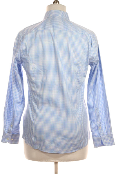 Modrá Vzorovaná Pánská Košile s Dlouhým Rukávem OLYMP Vel. 41