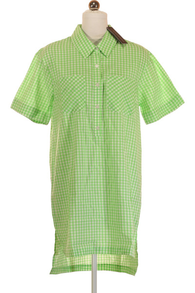 Zelené Košilové šaty S Krátkým Rukávem Vel. XS