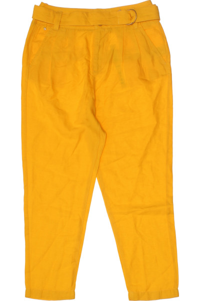 Žluté Kalhoty S Vysokým Sedem BONOBO Outlet Vel. 36
