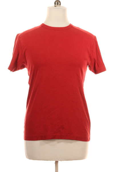 Výrazný Červené Jednoduché Pánské Tričko Engbers