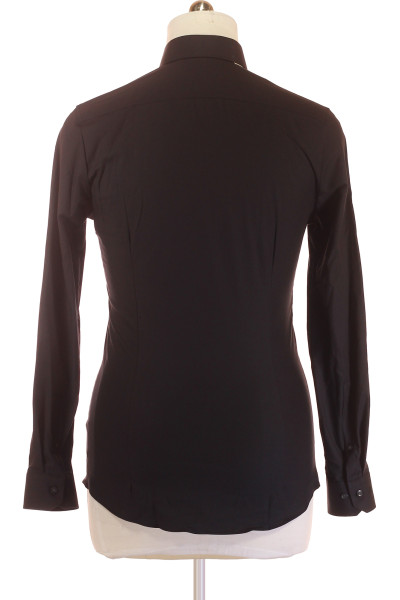 Atraktivná Černá Pánská Košile OLYMP Vel. 37