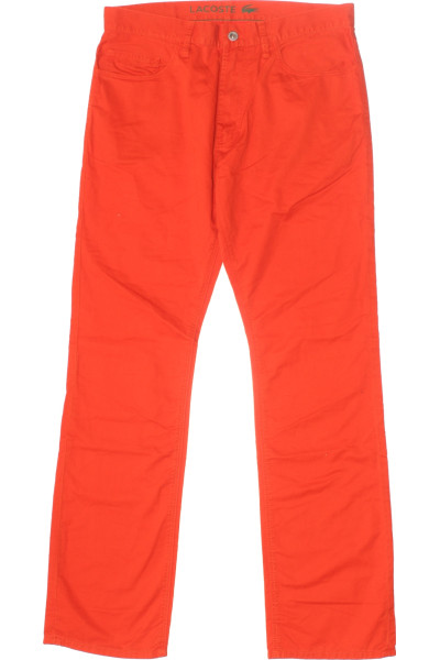 Oranžové Pánské Kalhoty LACOSTE