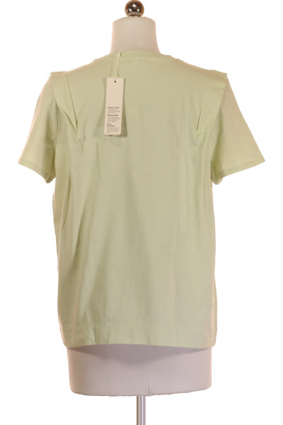 Zelené Jednoduché Dámské Tričko s Krátkým Rukávem Esprit