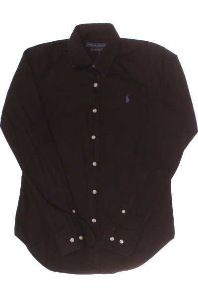 Černá Pánská Košile Jednobarevná Ralph Lauren Vel. S