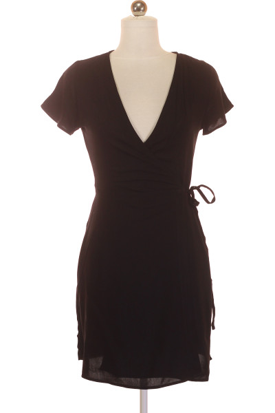 Černé Letní šaty S Krátkým Rukávem NA-KD