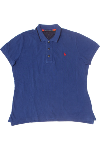 Progresivní Modré Pánské Tričko S Límečkem Ralph Lauren Vel. XL