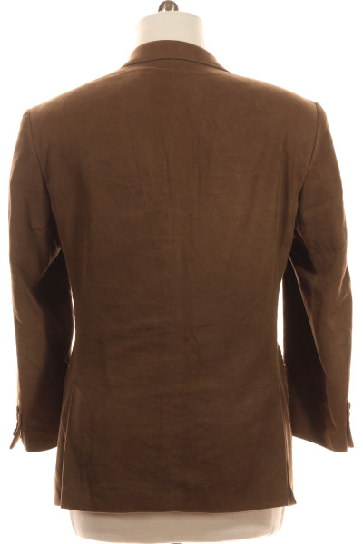 Pánské kašmírové volnočasové sako Windsor v hnědé barvě, slim fit