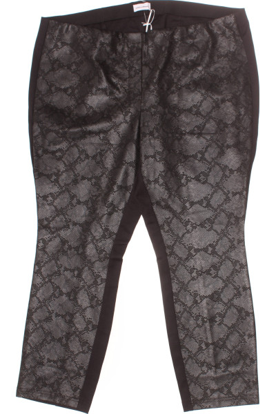Černé Polyesterové Dámské Rovné Kalhoty Judith Williams