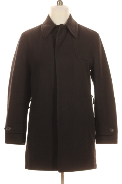 Černý Pánský Kabát CINQUE Vel.  50