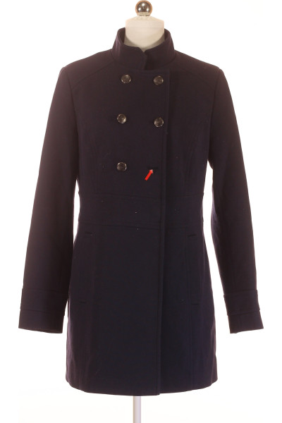Modrý Krátký Dámský Kabát Orsay Vel. 36