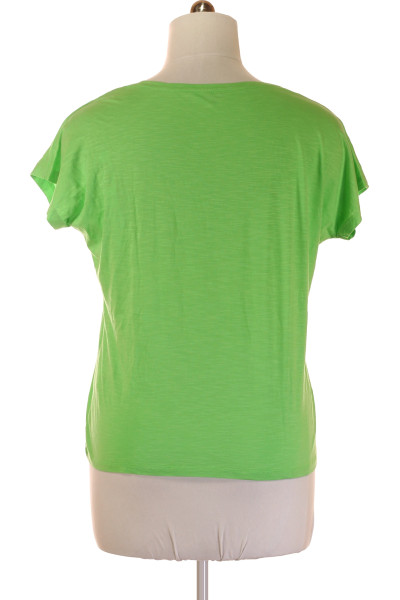 Zelené Jednoduché Dámské Tričko Outlet Vel.  XL