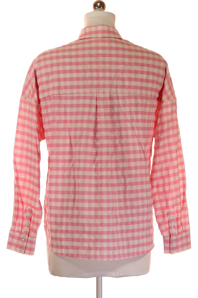Růžová Kostkovaná Dámská Košile Christian Berg Vel. 38