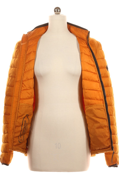 Prošívaná bunda TOM TAILOR pro dámy, oranžová, jarní styl
