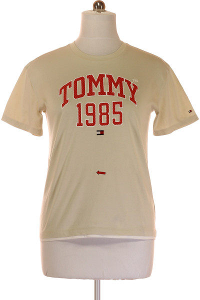 Béžové Chlapecké Tričko Tommy Hilfiger