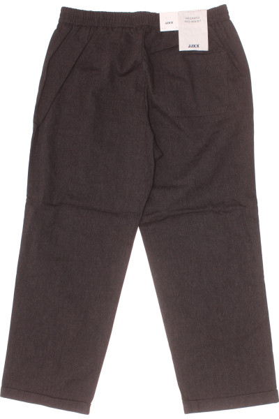 Černé Polyesterové Dámské Kalhoty s Vysokým Sedem JJXX