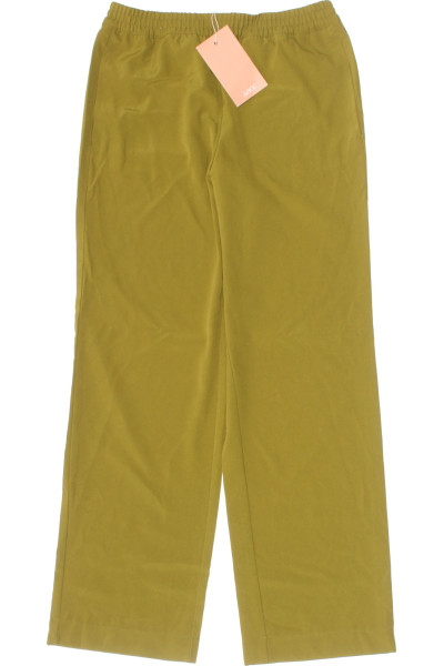 Zelené Polyesterové Dámské Kalhoty S Vysokým Sedem JJXX