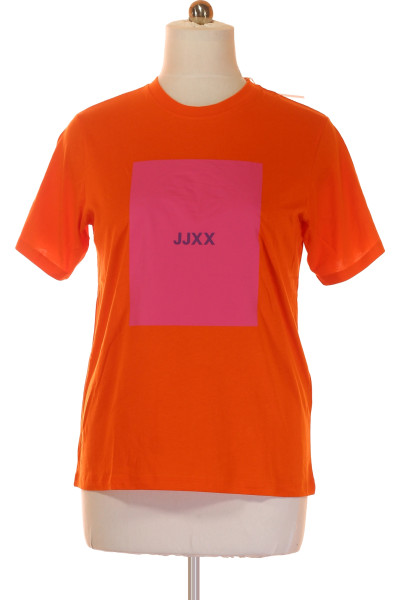 Oranžové Dámské Tričko JJXX