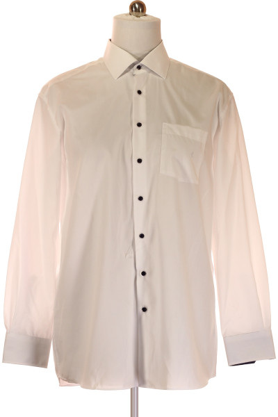 Oblíbená Bílá Pánská Košile Jednobarevná ETERNA Vel. 45