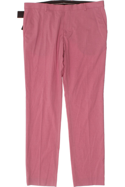 Růžové Společenské Pánské Kalhoty SELECTED