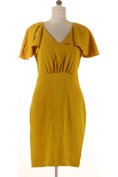 Vynikající Žluté Pouzdrové šaty  Šaty Second Hand Vel.  42