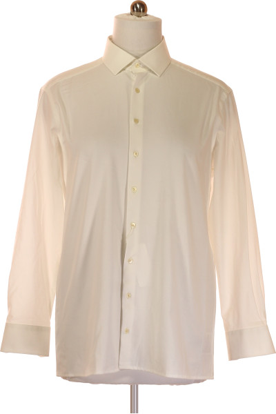 Bílá Pánská Košile OLYMP Vel.  44
