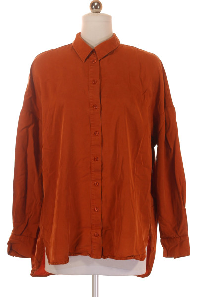 Oranžová Společenská Dámská Košile Vel. 36