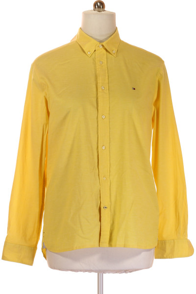 Žlutá Pánská Košile Jednobarevná TOMMY HILFIGER Vel.  XL