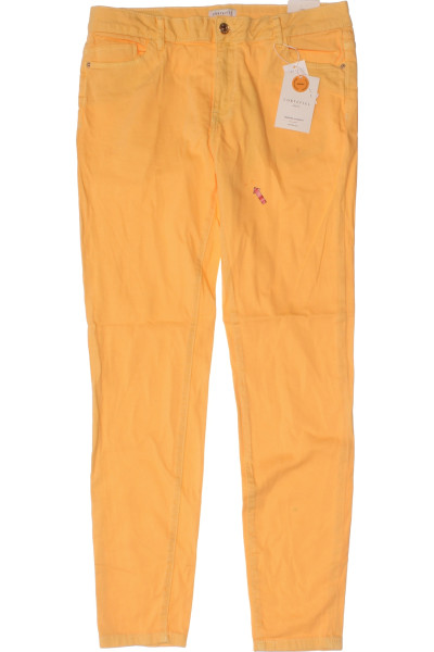 Přátelský Žluté Dámské Kalhoty Rovné Cortefiel Vel. 42