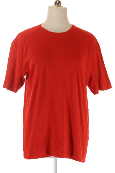 Červené Jednoduché Pánské Tričko Engbers