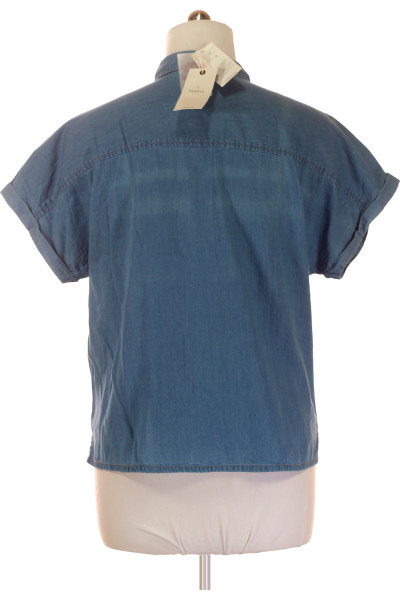 Modrá Riflová Dámská Košile Vel.  44
