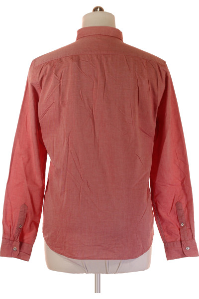 Růžová Vzorovaná Pánská Košile Outlet Vel. XL