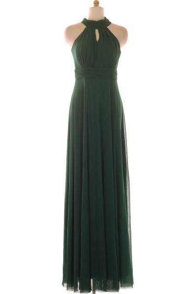 Zelené  Šaty Z Chiffonu Vel. 36