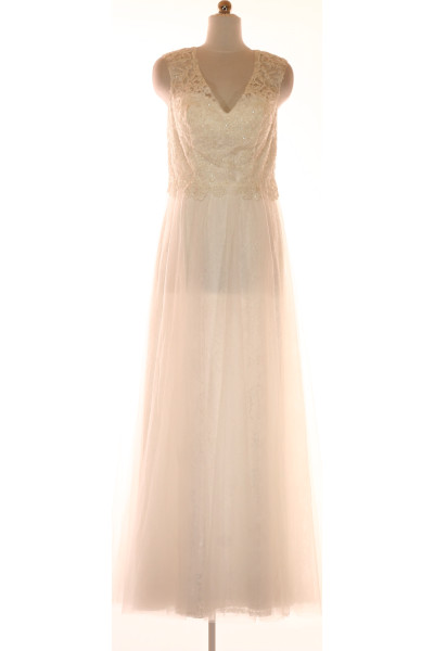 Bílé Svatební šaty  Šaty Vel. 36