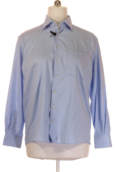 Modrá Vzorovaná Pánská Košile ETERNA Vel.  42