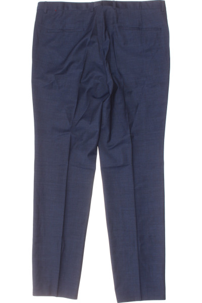Přitažlivý Modré Společenské Pánské Kalhoty Vel.  54