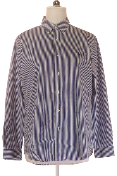 Modrá Vzorovaná Pánská Košile POLO CLUB Royal Berkshire Vel. XL