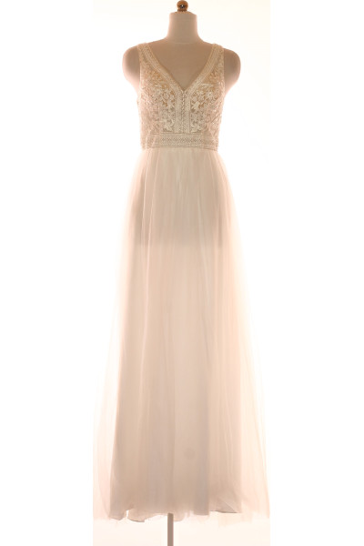 Bílé Svatební šaty  Šaty Outlet Vel. 36