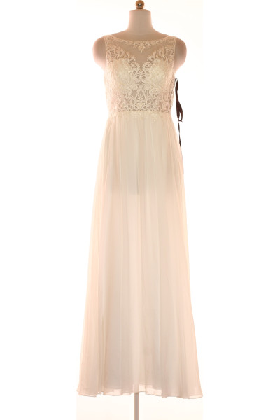 úžasné Bílé Svatební šaty  Šaty Laona Vel. 36