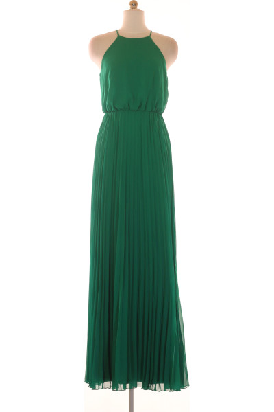 Zelené  Šaty Z Chiffonu Vel. 36