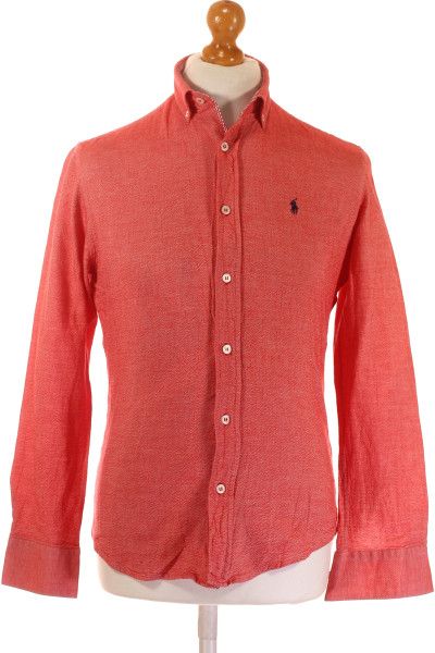 Pánská Košile Jednobarevná Červená POLO CLUB Royal Berkshire Vel. M