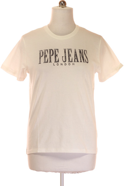 Pánské Tričko Bílé Pepe Jeans Outlet Vel. L