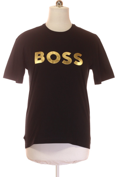 Hugo Boss Pánské Tričko S Logem Zlatého Odlesku