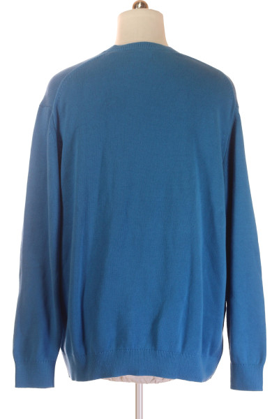 s.OLIVER Pánský svetr v jednoduchém stylu modrá