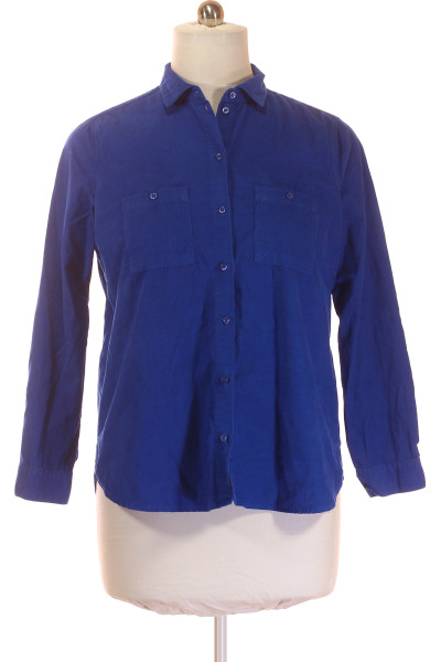 Montego Elegantní Modrá Košile S Dlouhým Rukávem Pro Ženy