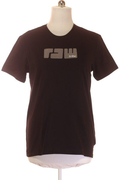 G-Star Pánské Tričko RAW Logo Slim Fit Černé