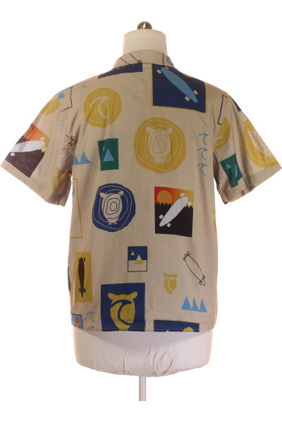 Pánská Krátkorukávová Košile v Abstraktním Designu