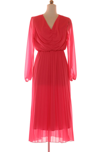 Dámské Elegantní šaty Sisters-Point Růžová Plisovaná
