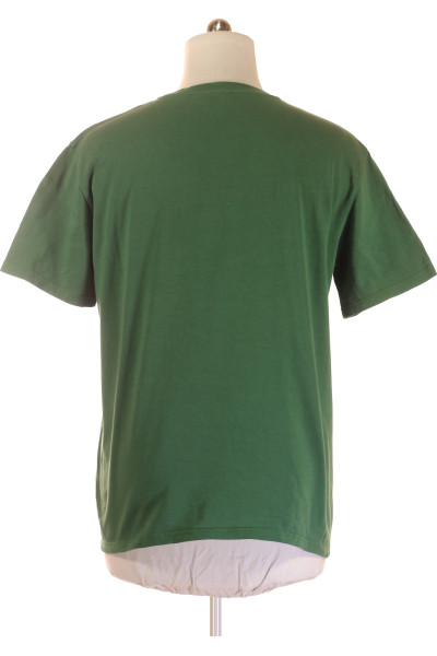 Pánské zelené tričko s krátkým rukávem a logem